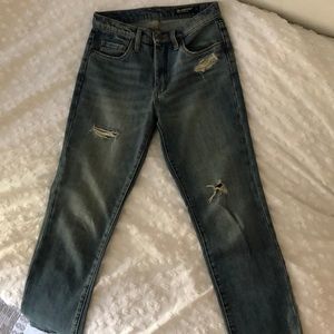 BlankNYC Hi Rise Straight Leg Jeans